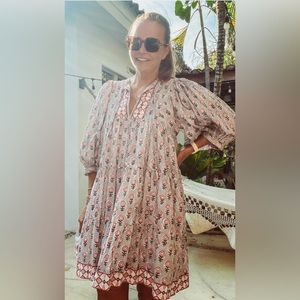 NEW Marea Casita Dress Grey and Pink Multi Size Medium